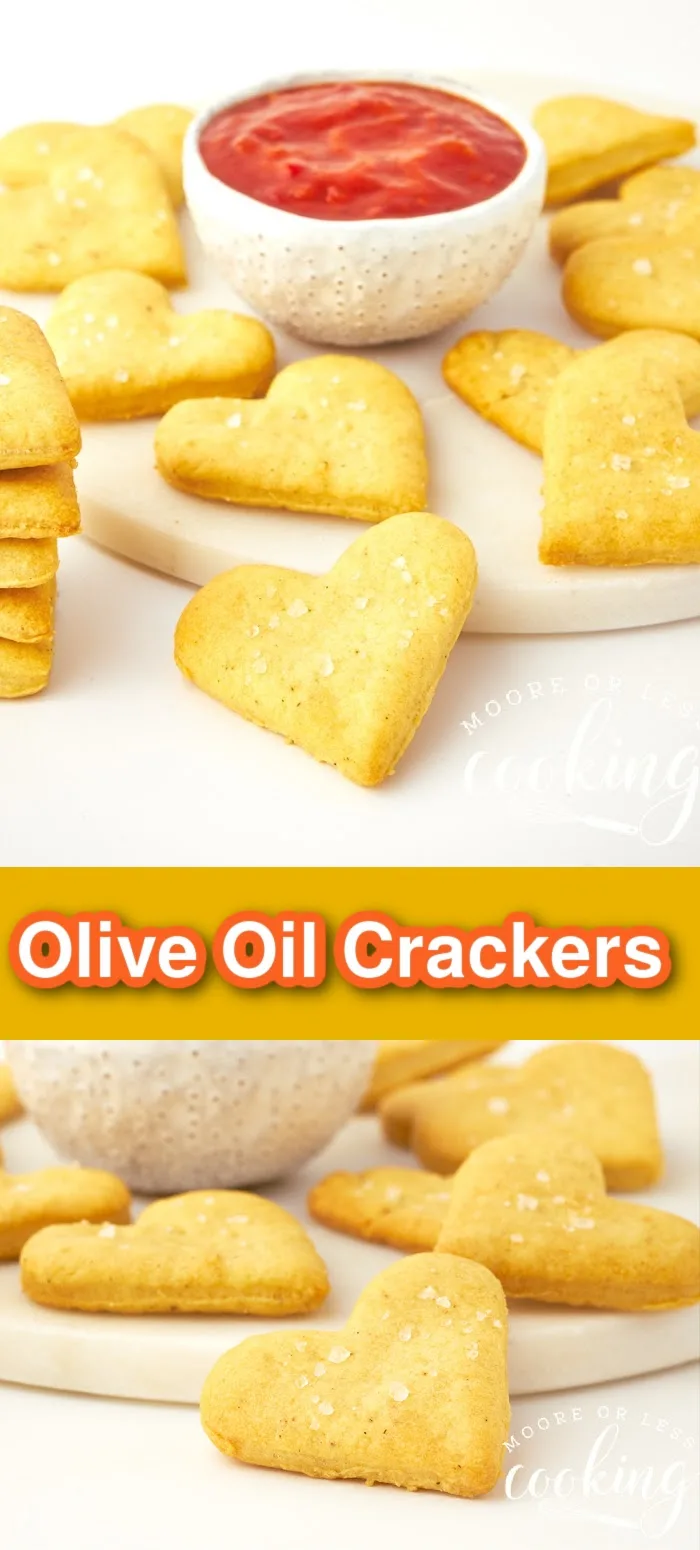 You’ll love the simplicity of these delectable homemade olive oil and sea salt crackers. Irresistible as a snack and elegant enough for a fancy cheese board, these golden crispy olive oil and sea salt crackers practically make themselves. via @Mooreorlesscook