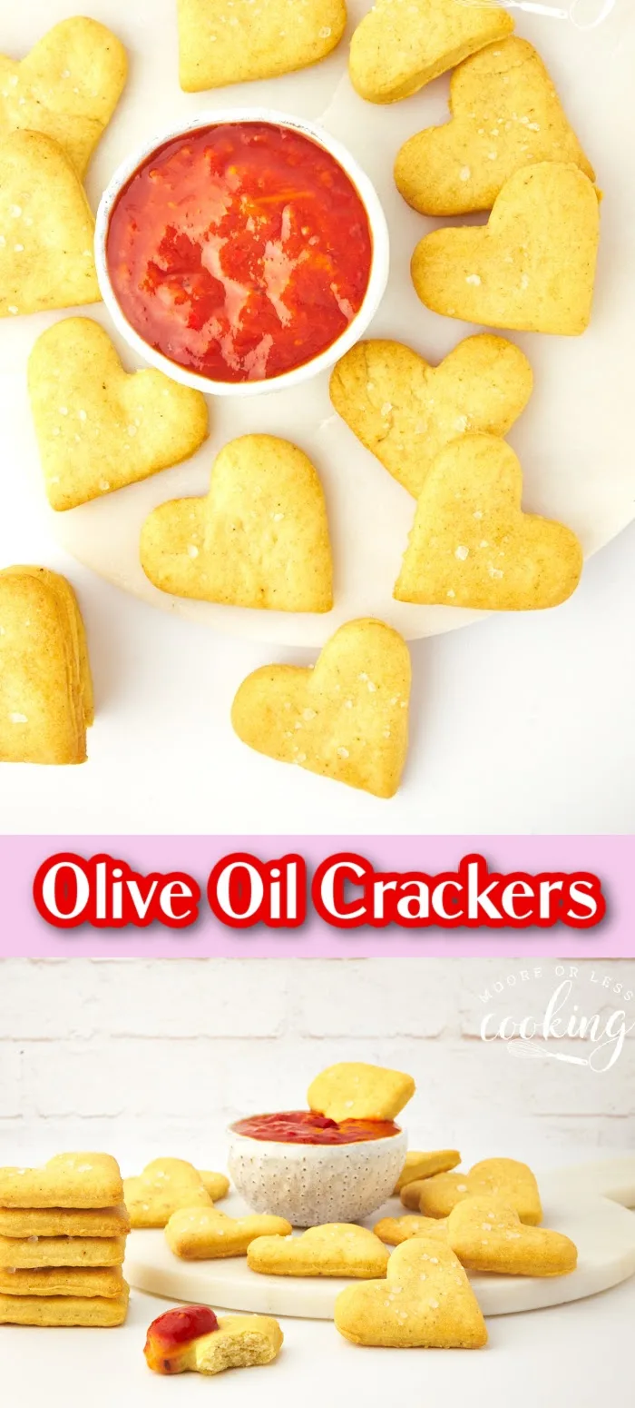 Olive oil and sea salt crackers pin