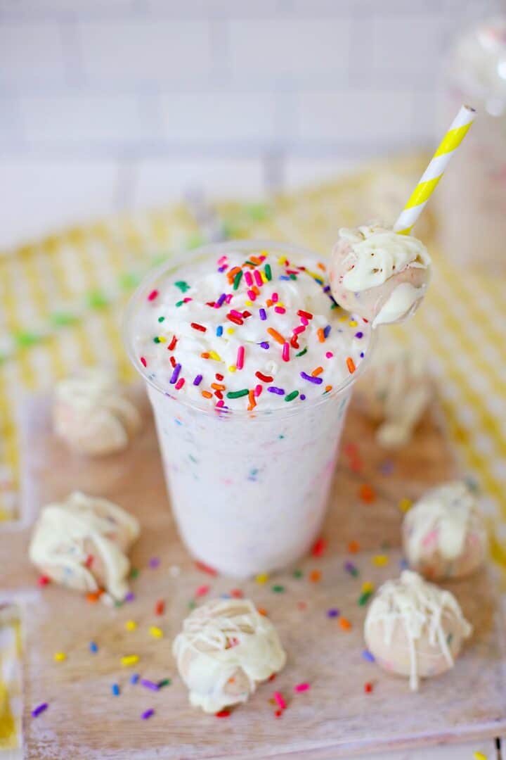 Copycat Starbucks Birthday Cake Frappuccino - Moore or Less Cooking