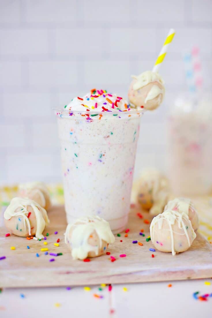 Copycat Starbucks Birthday Cake Frappuccino - Moore or Less Cooking