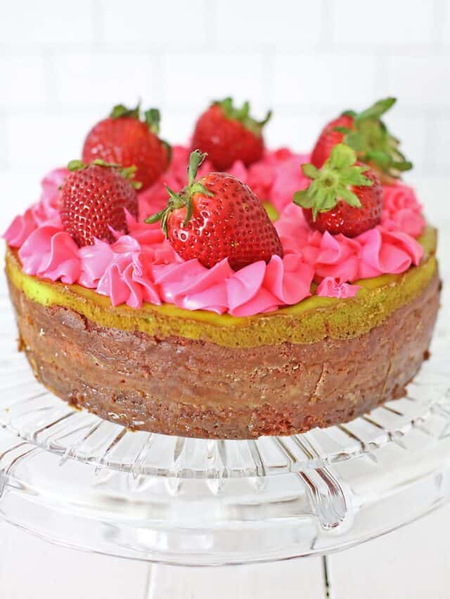Key Lime Strawberry Cheesecake Cake Story