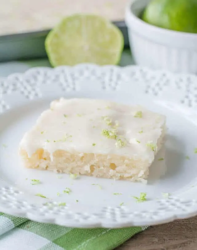 key lime sheet cake