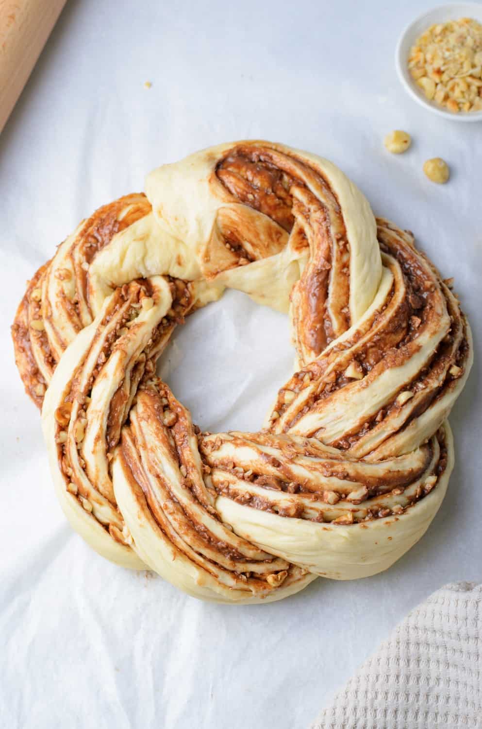Nutella Wreath Bread