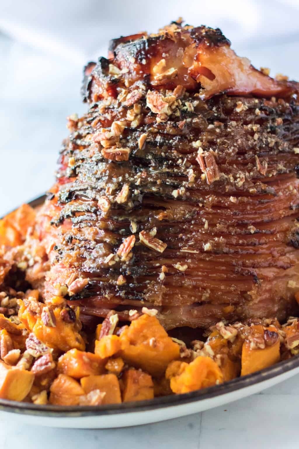 Pecan Praline Glazed Ham Moore or Less Cooking