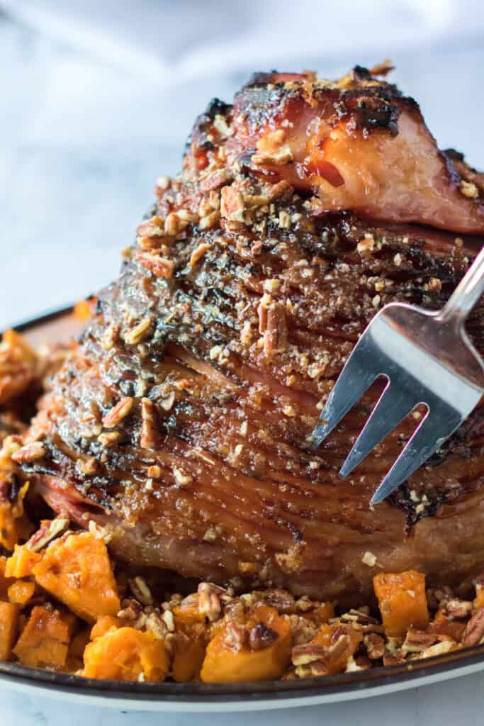 Pecan Praline Glazed Ham Moore or Less Cooking
