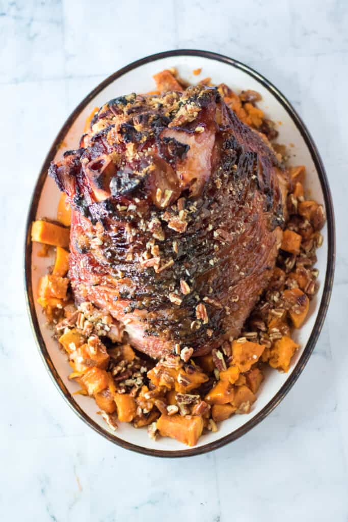 Pecan Praline Glazed Ham Moore or Less Cooking