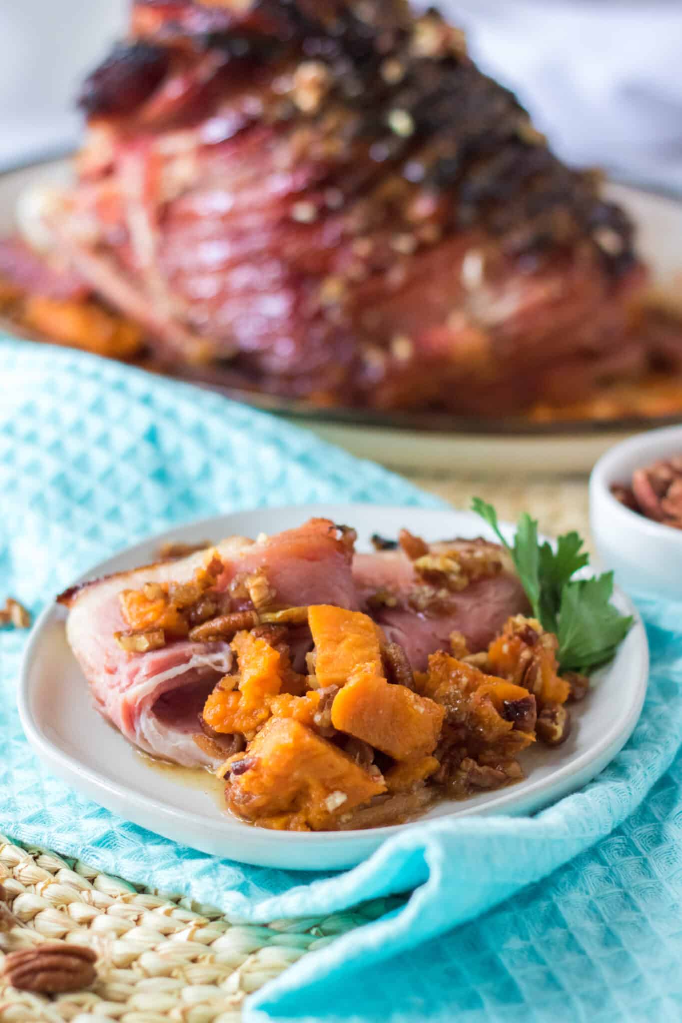 Pecan Praline Glazed Ham Moore or Less Cooking