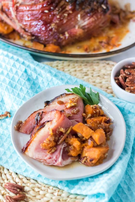 Pecan Praline Glazed Ham Moore or Less Cooking