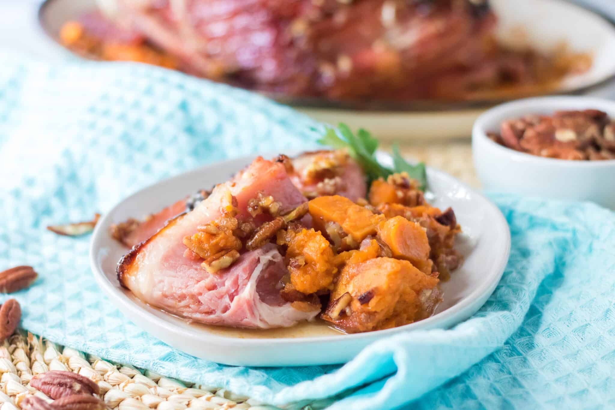 Pecan Praline Glazed Ham Moore or Less Cooking