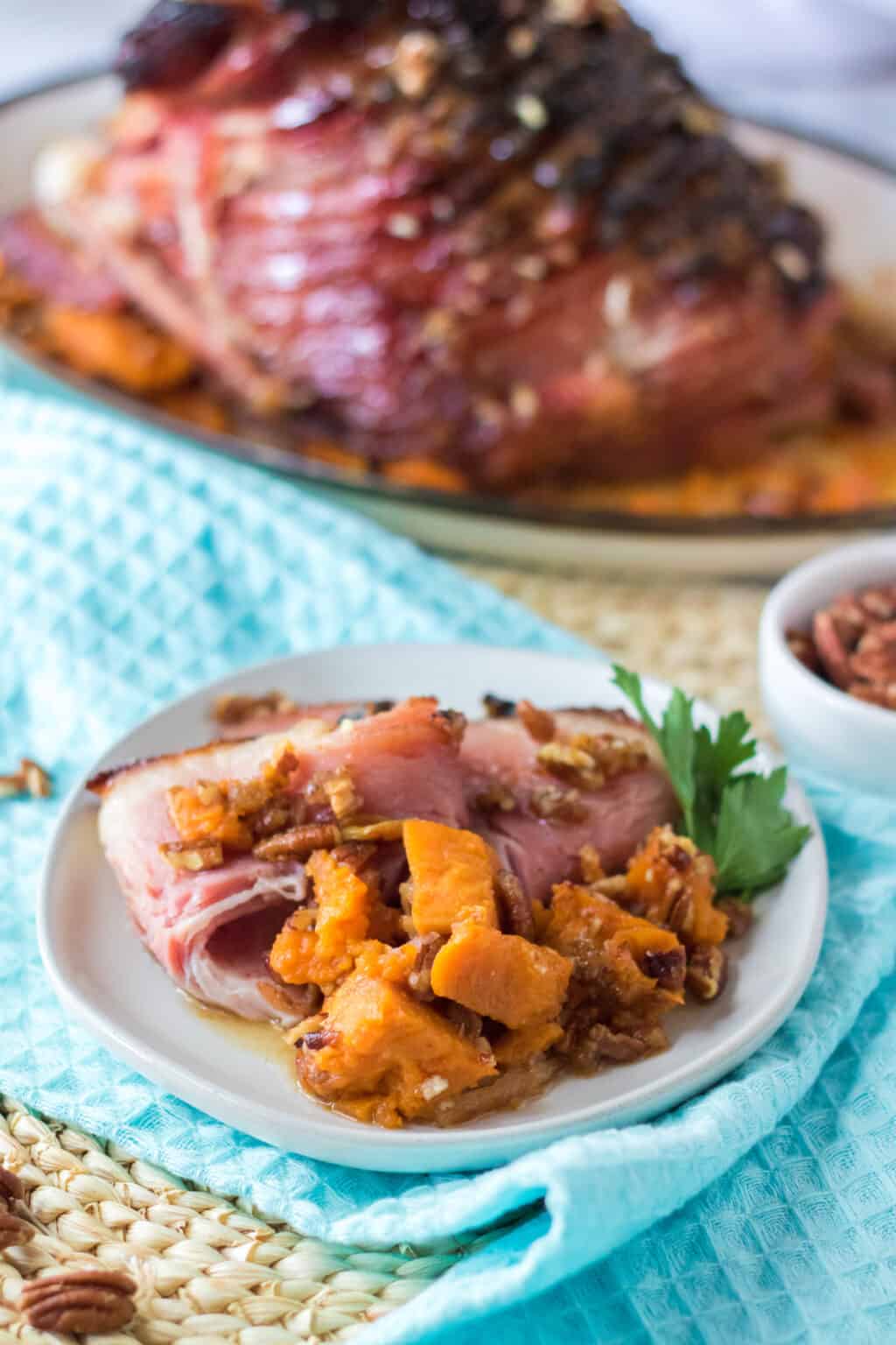 Pecan Praline Glazed Ham Moore or Less Cooking
