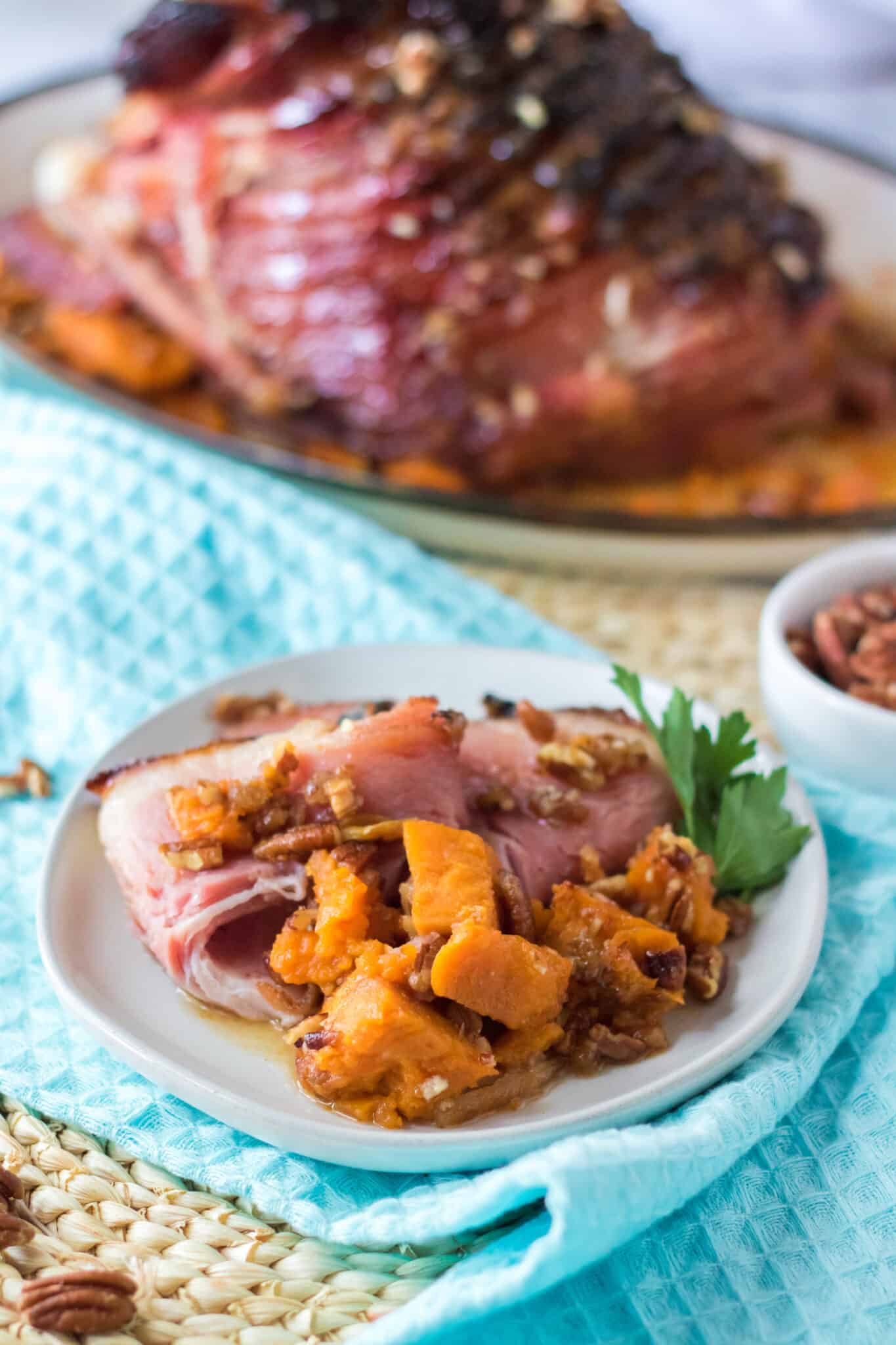Pecan Praline Glazed Ham Moore or Less Cooking