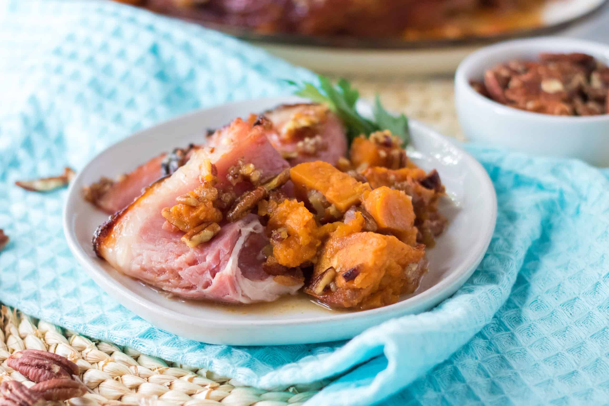 Pecan Praline Glazed Ham Moore or Less Cooking