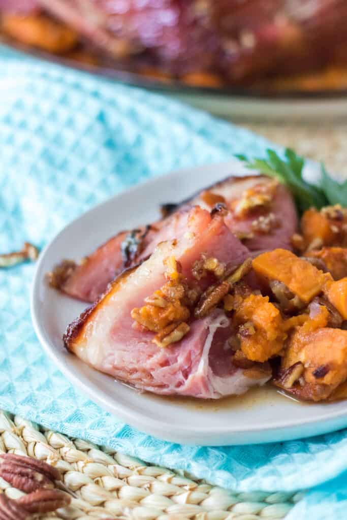 Pecan Praline Glazed Ham