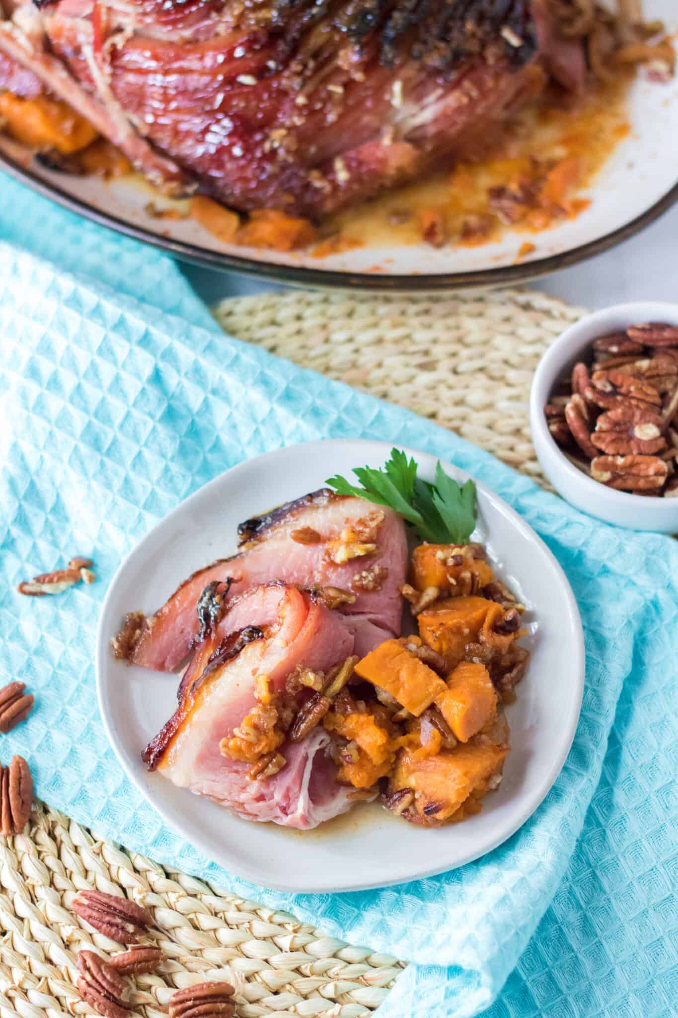Pecan Praline Glazed Ham Moore or Less Cooking