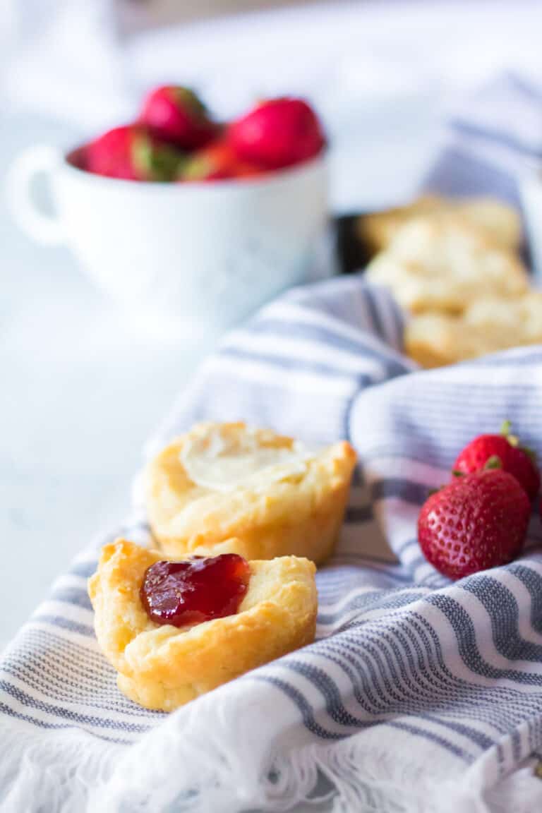 3 Ingredient Sour Cream Biscuits - Moore or Less Cooking