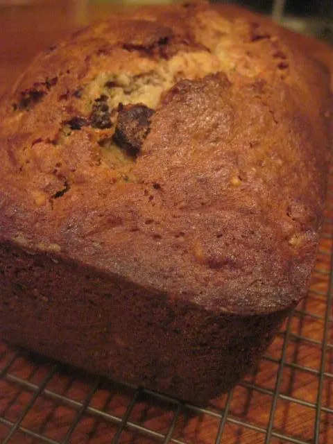 Banana Chocolate Nut Bread