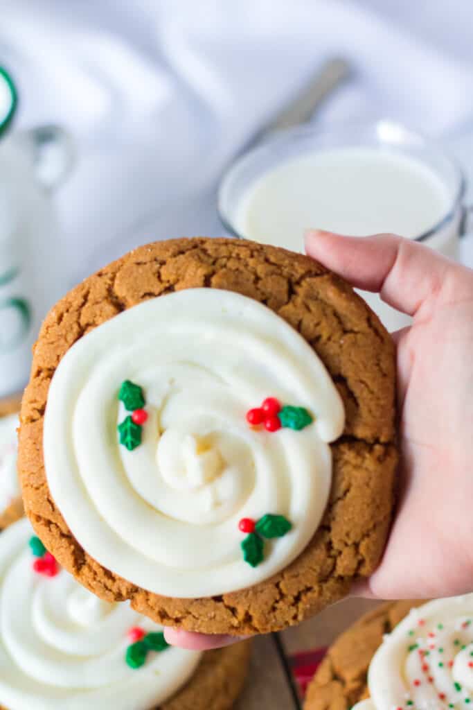 Frosted Gingerbread Cookies Moore or Less Cooking