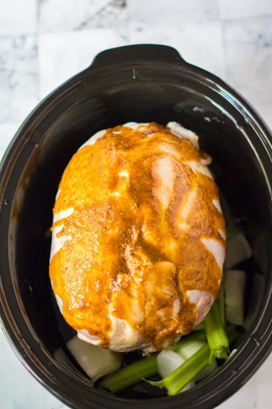 Slow Cooker BoneIn Turkey Breast Moore or Less Cooking