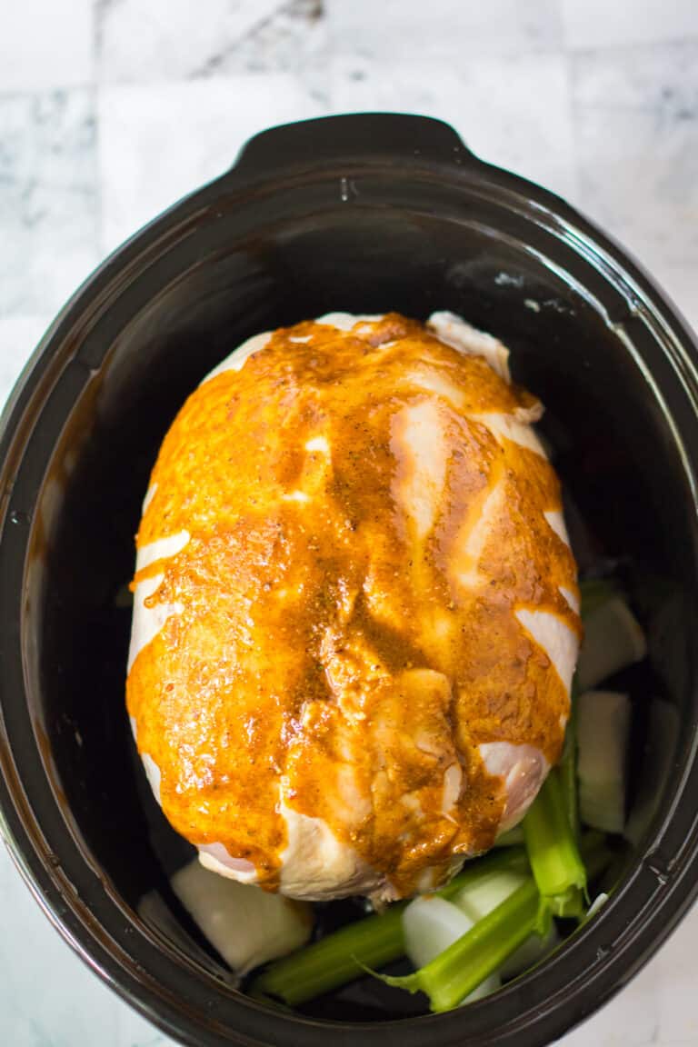 Slow Cooker BoneIn Turkey Breast Moore or Less Cooking