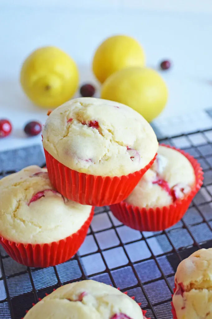 Lemon Cranberry Muffins