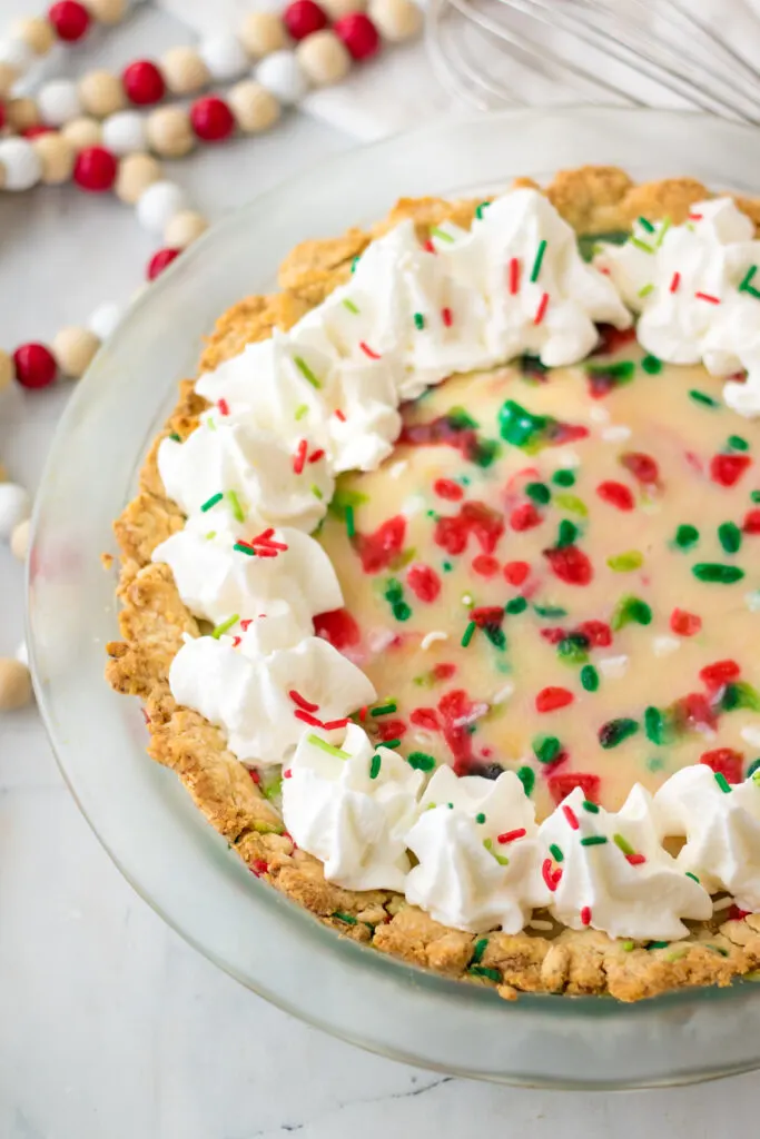 Christmas Sugar Cream Pie