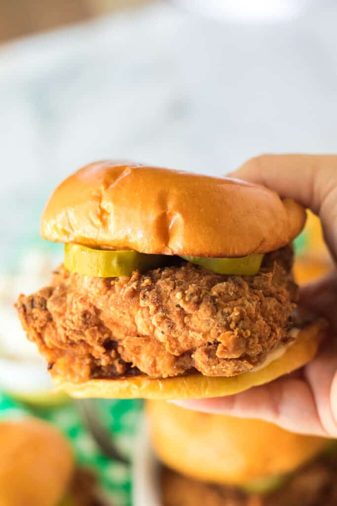 Copycat Popeyes Chicken Sandwich - Moore or Less Cooking