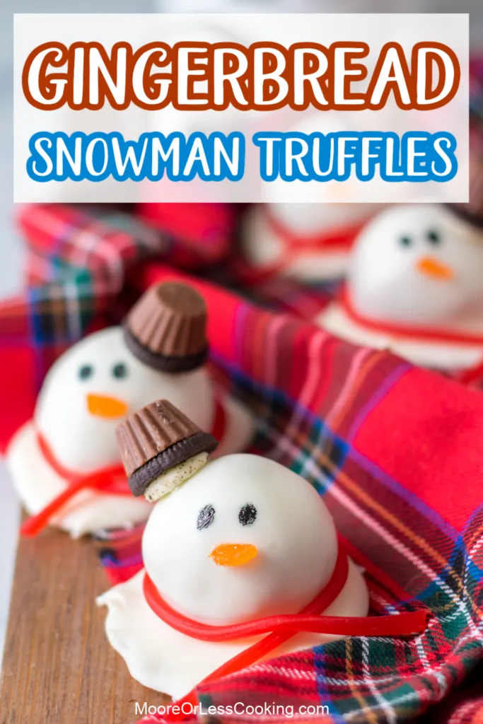 Gingerbread Snowman Truffles
