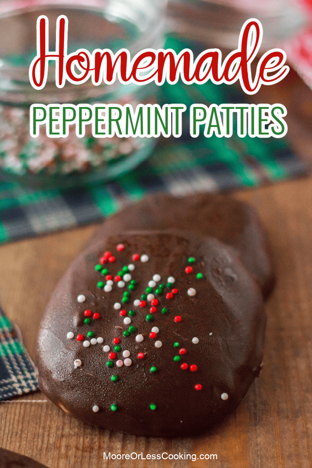 Peppermint is often associated with the holidays, but don't wait to make these chocolate-coated peppermint candies - you only need 4 ingredients to make them! Once you see how simple they are to make, you'll find all sorts of occasions to whip up a batch and enjoy them. via @Mooreorlesscook