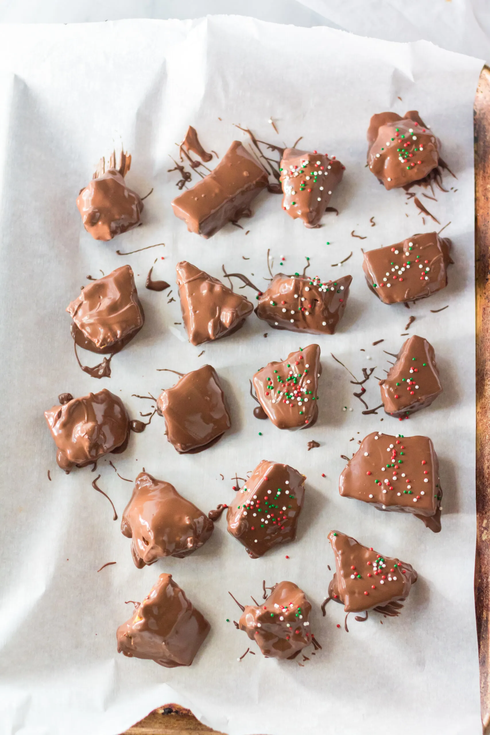 Chocolate Covered Honeycomb Candy