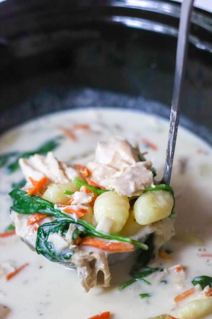 Slow Cooker Copycat Olive Garden Gnocchi Soup Moore or Less Cooking