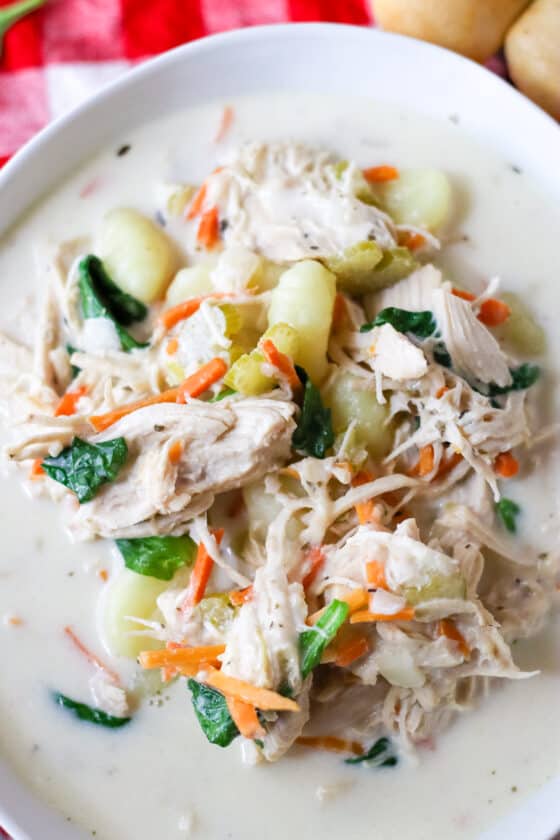 Slow Cooker Copycat Olive Garden Gnocchi Soup Moore or Less Cooking