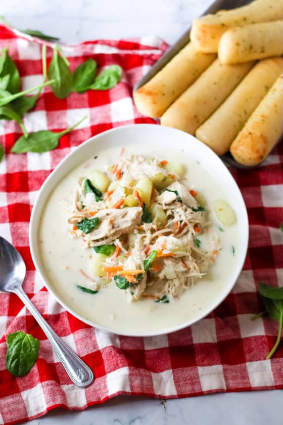 Slow Cooker Copycat Olive Garden Gnocchi Soup Moore or Less Cooking