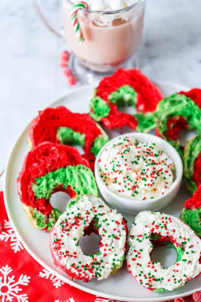 Air Fryer Christmas Bagels Moore or Less Cooking