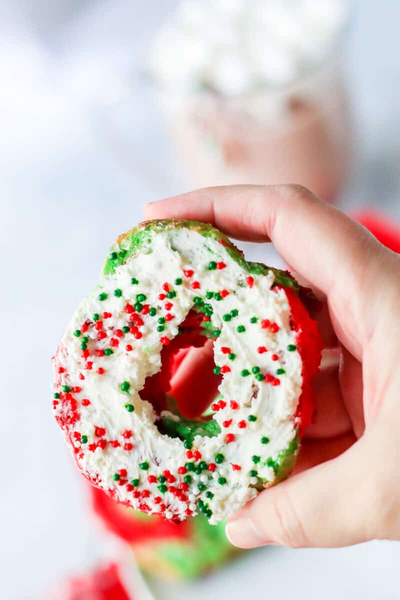 Air Fryer Christmas Bagels Moore or Less Cooking
