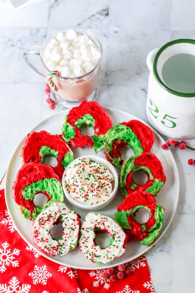 Air Fryer Christmas Bagels Moore or Less Cooking
