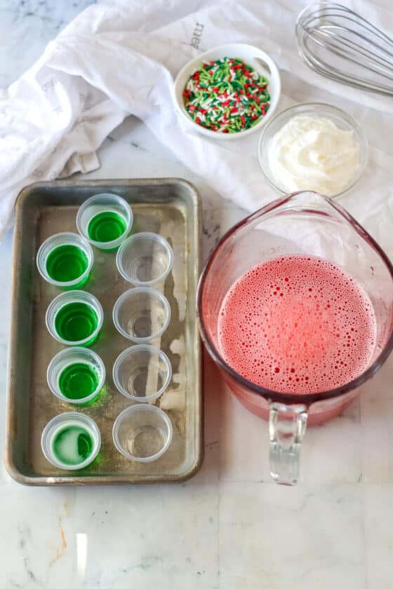 Christmas Jello Shots Moore Or Less Cooking 