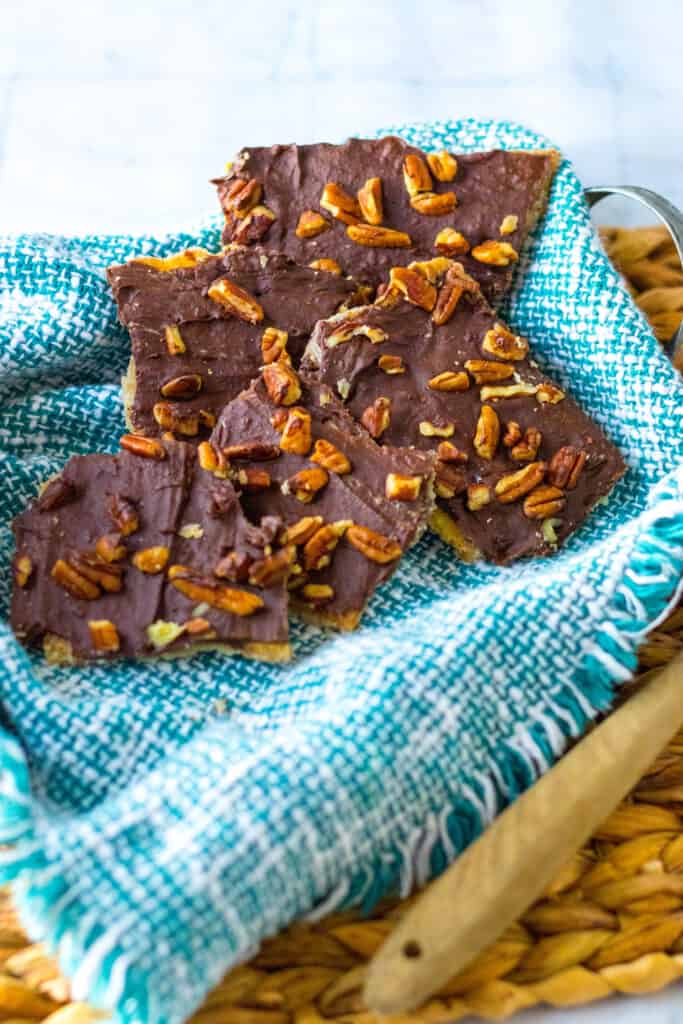 Graham Cracker Toffee Bars Moore or Less Cooking