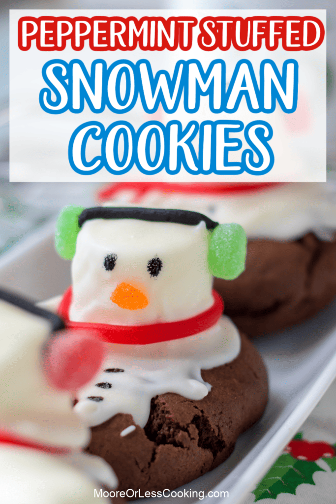 Peppermint Snowman Cookies
