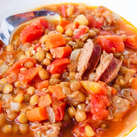 Slow Cooker Taco Steak Bites with Queso - Moore or Less Cooking