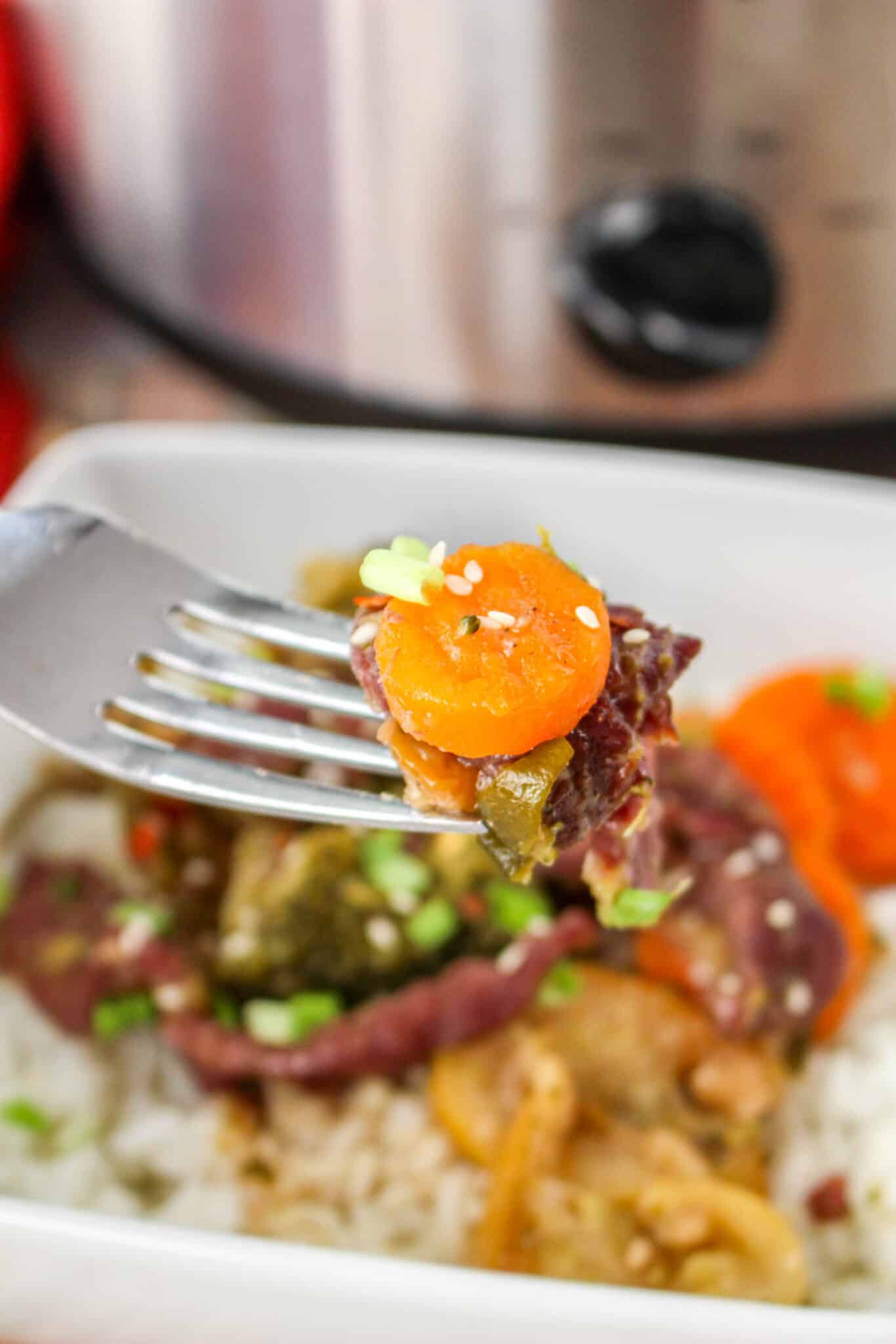 Slow Cooker Stir Fry Beef Moore or Less Cooking