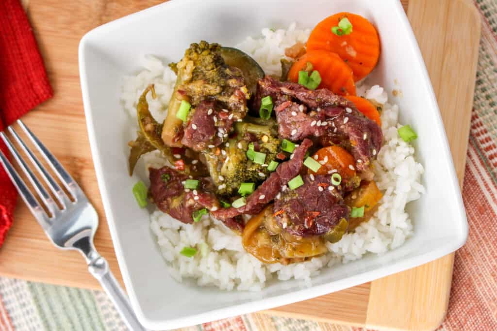 Slow Cooker Stir Fry Beef Moore or Less Cooking