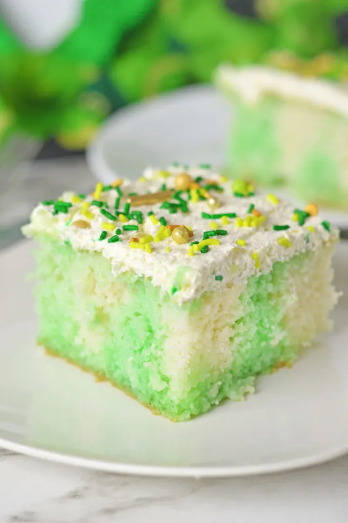 St. Patrick's Day Poke Cake