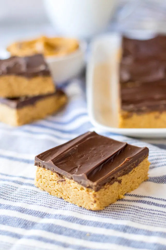 No Bake Lunch Lady Peanut Butter Bars