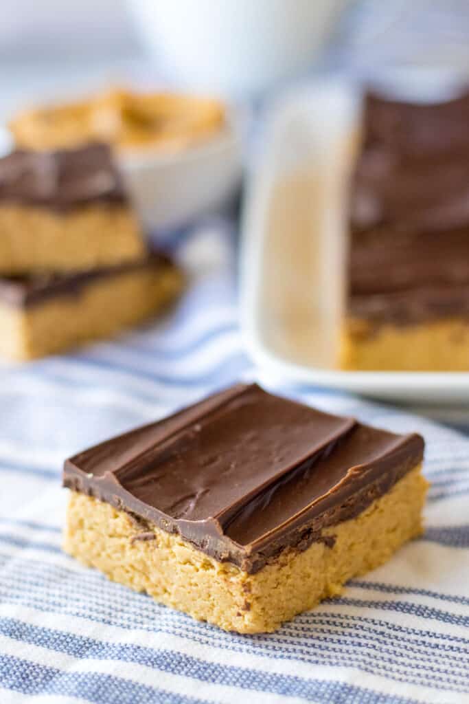 No Bake Lunch Lady Peanut Butter Bars