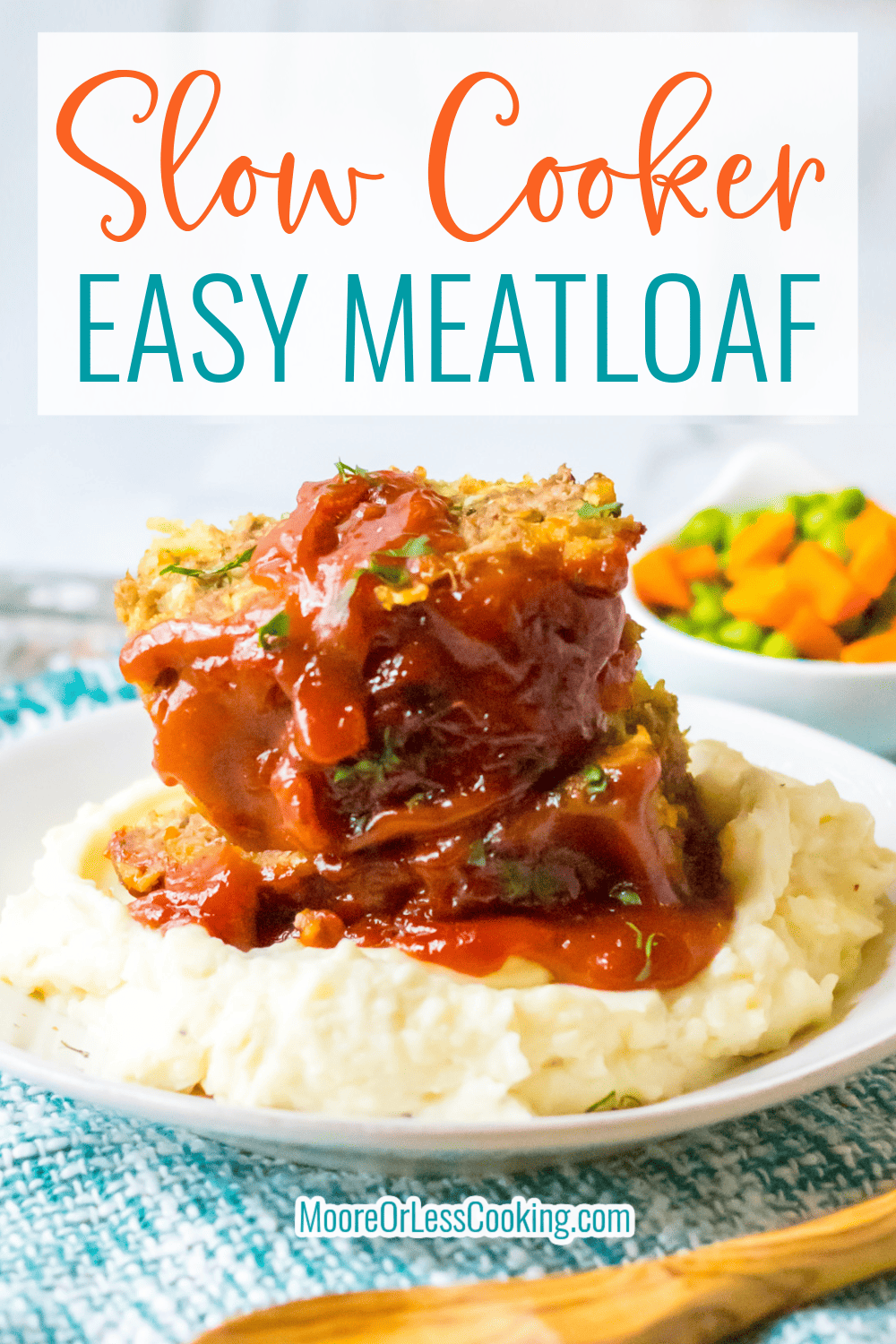 Outrageously flavorful, this mouth-watering Slow Cooker Easy Meatloaf recipe will become your new favorite comfort food meal. Cooking it low and slow keeps it tender while it's infused with savory seasonings from the scrumptious homemade sauce and glaze. via @Mooreorlesscook