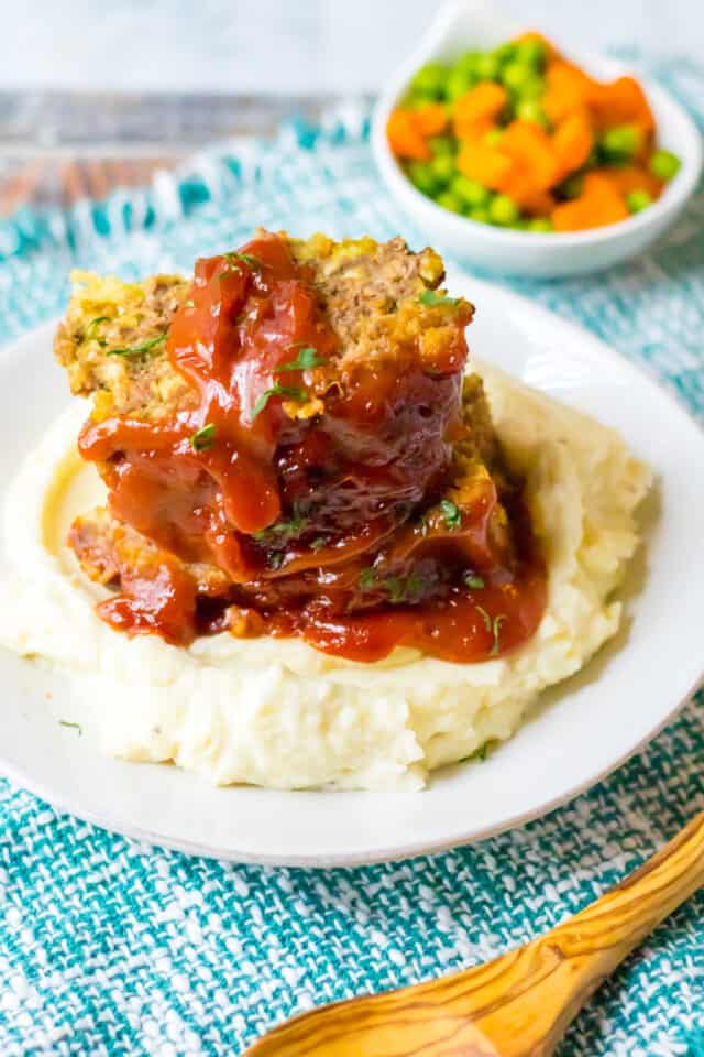 Slow Cooker Easy Meatloaf - Moore or Less Cooking