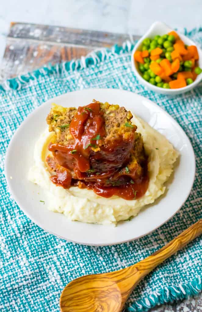 Slow Cooker Easy Meatloaf - Moore or Less Cooking