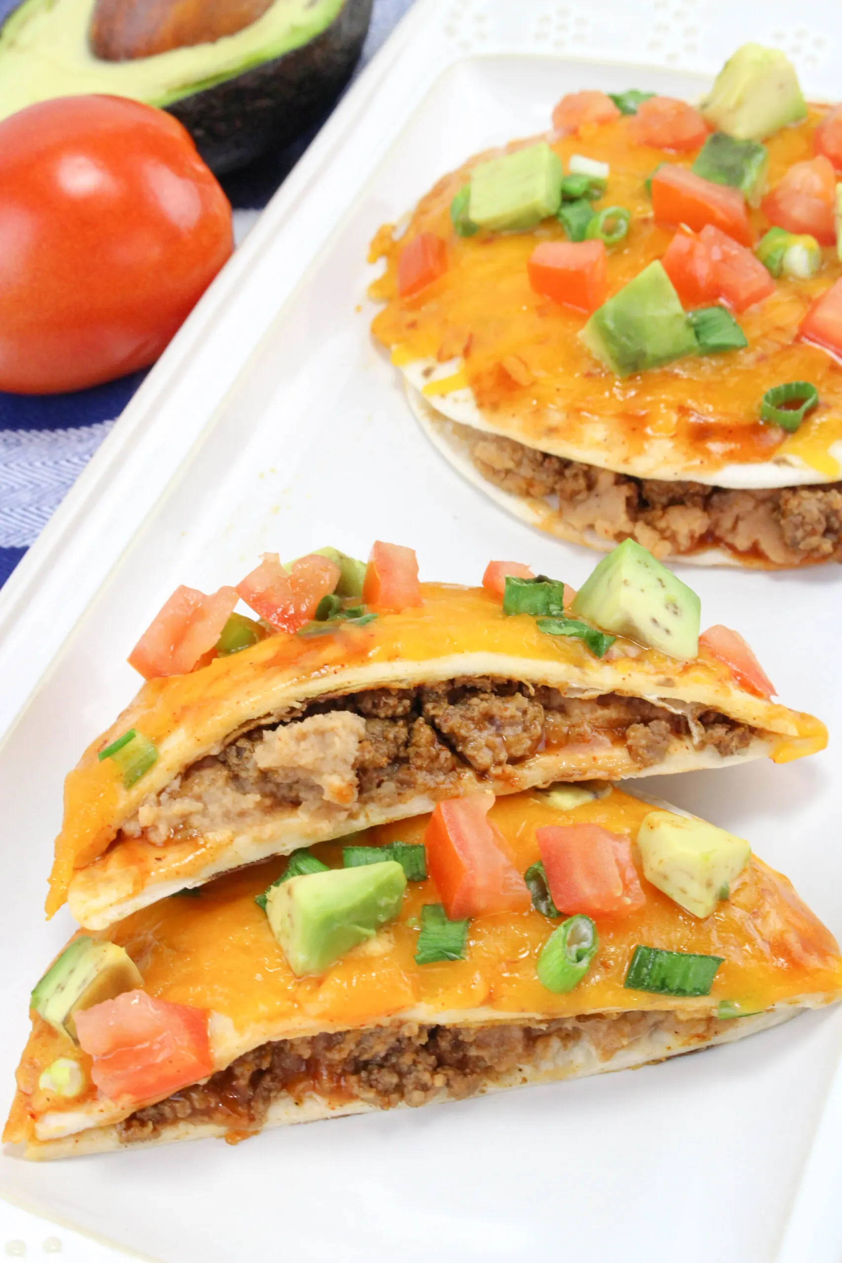 Mexican Pizza Stacks