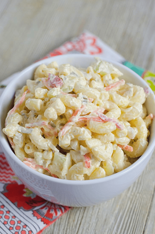 Creamy Macaroni Salad - Moore or Less Cooking