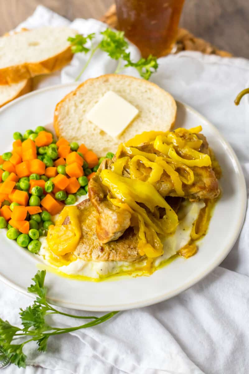 Slow Cooker Mississippi Pork Chops Moore or Less Cooking